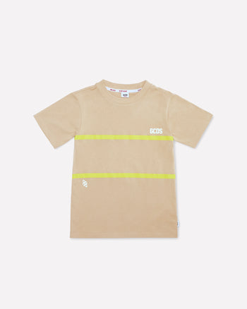 Junior Gcds Low Band Logo T-Shirt: Unisex T-shirts Beige | GCDS Spring/Summer 2023